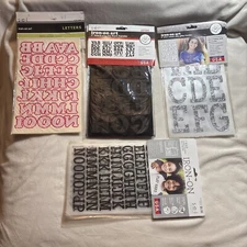 S E I Iron On Letter Set Lot Of 10 New