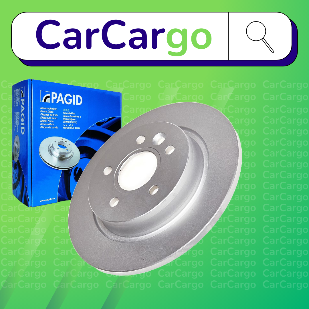 Pagid Solid Rear Brake Discs Pair For Volvo V50 1.8 2004-2010 280 mm