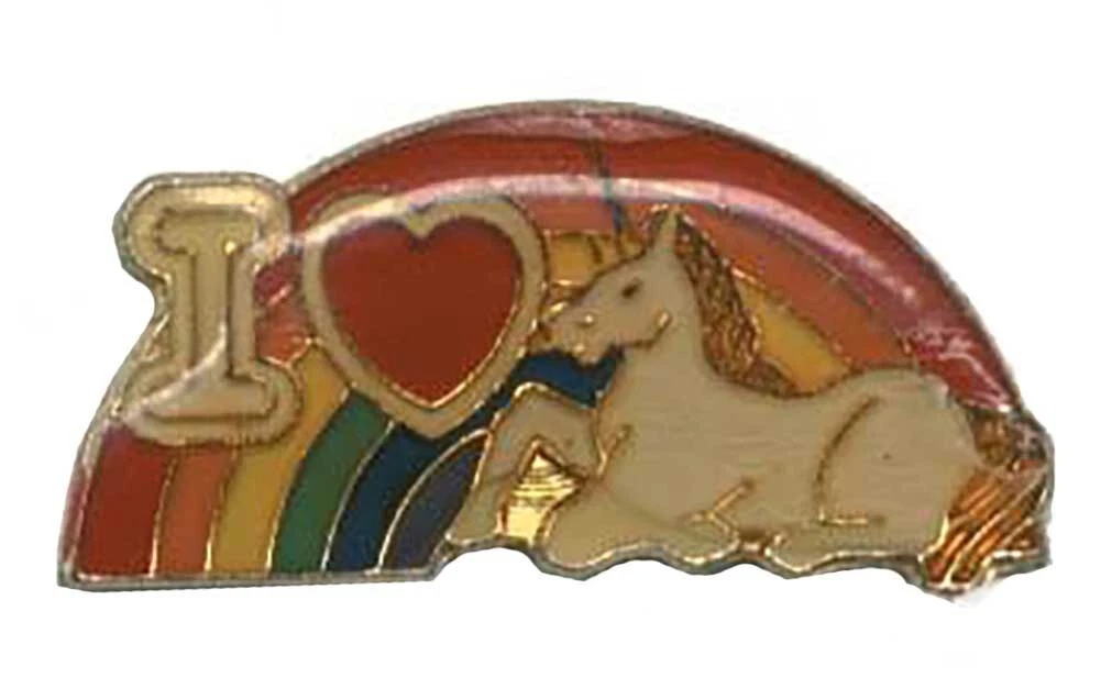 Pack of 24 Rainbow I Love Unicorns Bike Motorcycle Hat Cap Lapel Pin HP64