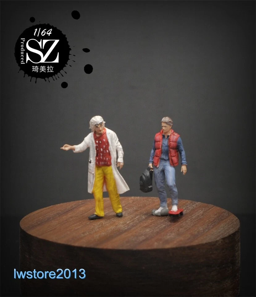 1/64 Back to the Future Scene Props Miniatures Figures Model For Cars Vehicles - Image 4 of 4