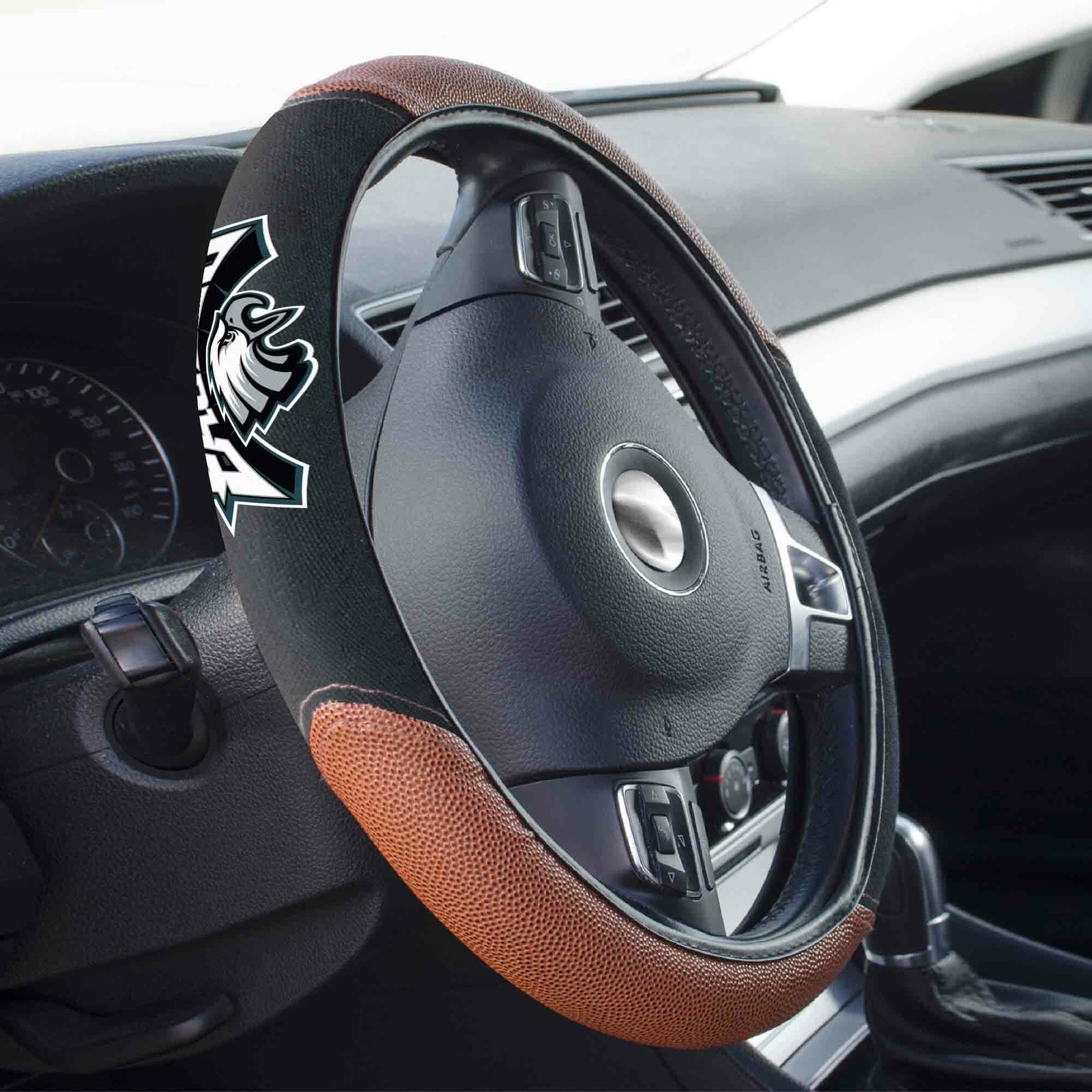 Fanmats 62105 Philadelphia Eagles Football Grip Steering Wheel Cover 15