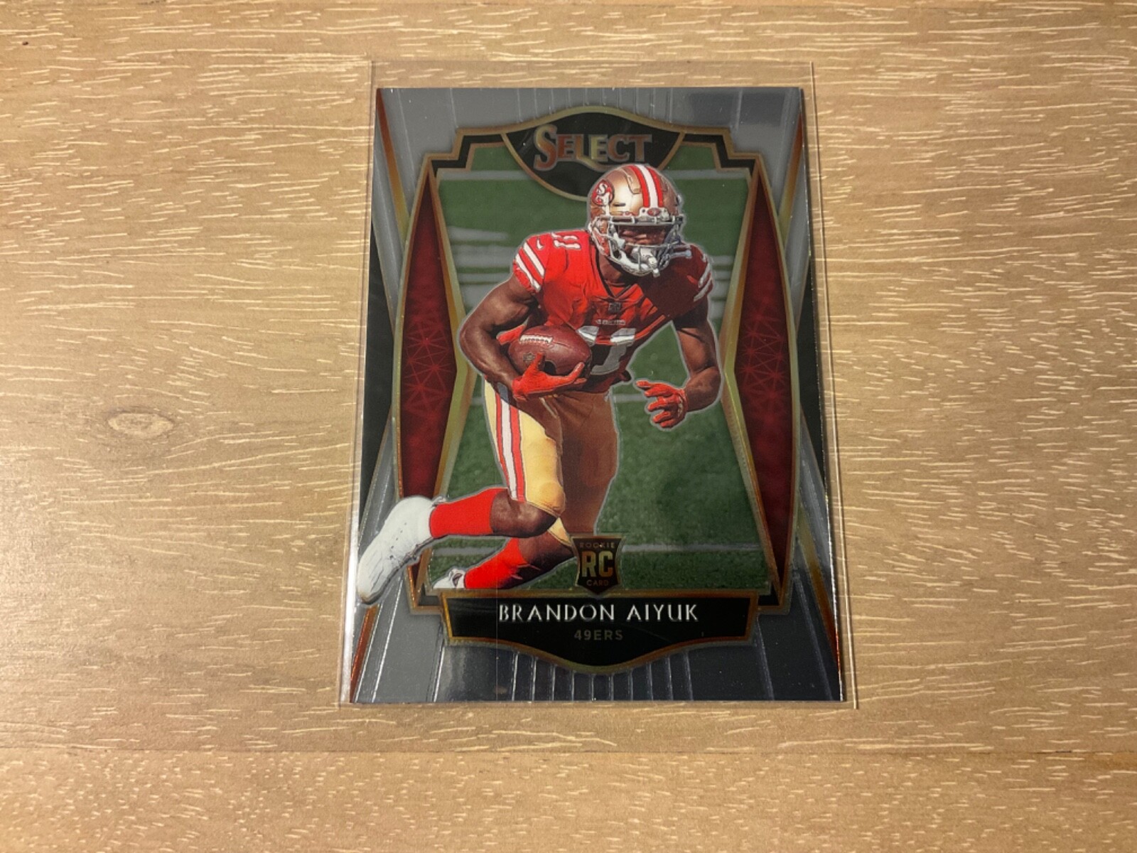 2020 Panini Select Football Brandon Aiyuk Premier Level Rookie Card #166 49ers