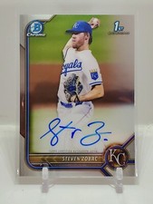 2022 Bowman Chrome 1st Steven Zobac Base Auto Royals HOT ROOKIE RC Autograph C1