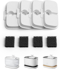 4 Packs Replacement Filters for Dockstream Cat Water Fountain PLWF105/PLWF115/PL