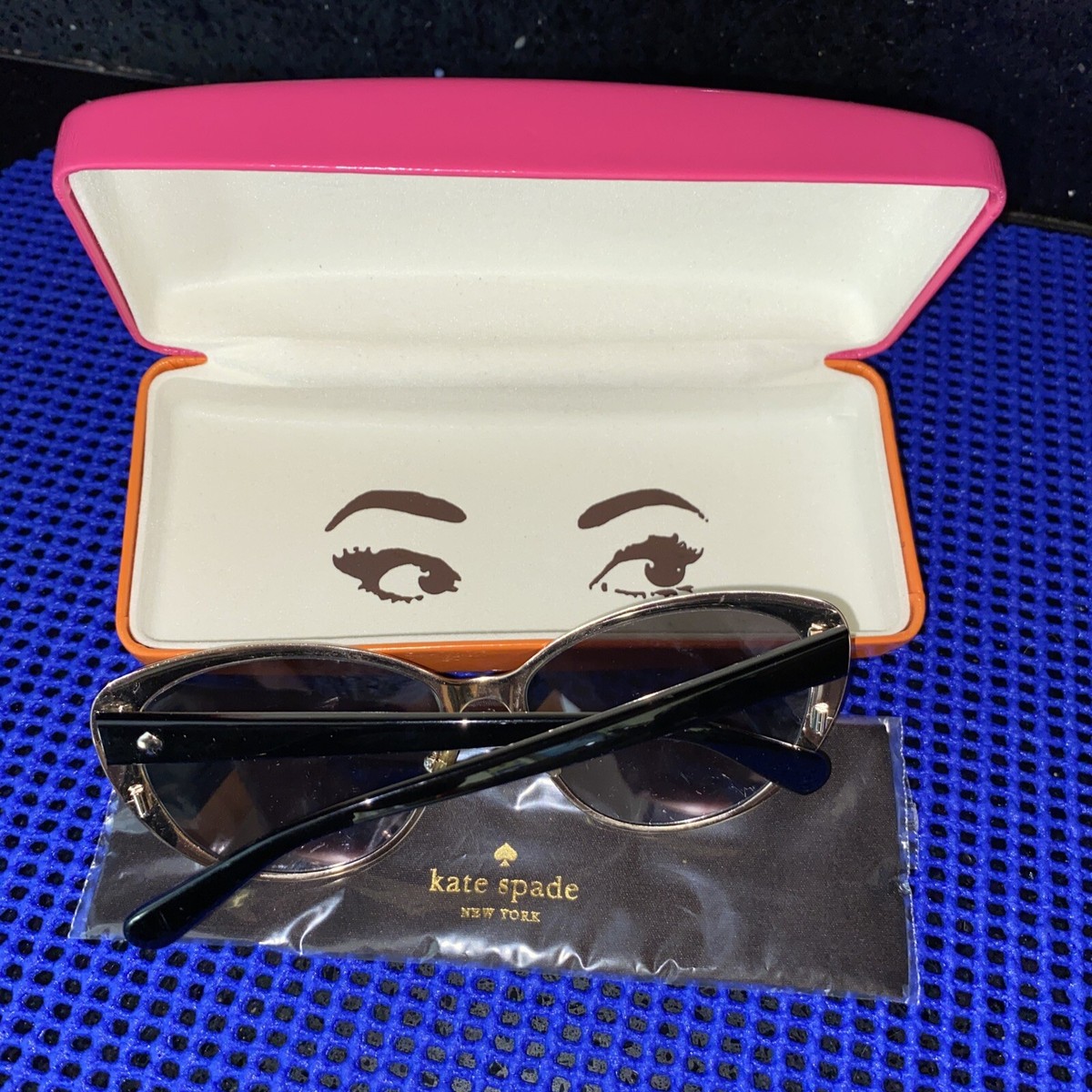 Kate Spade Cateye Sunglasses Aliza 3YG Mirrored With Case  display picture 2