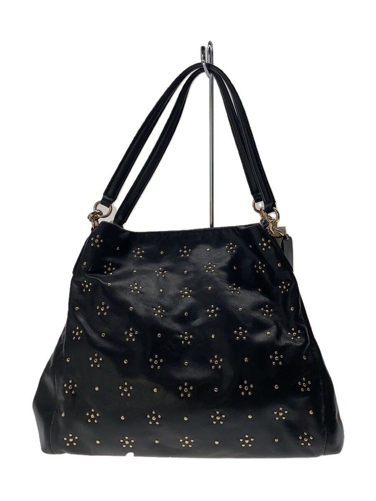 Coach tote bag leather Black F36590 Used