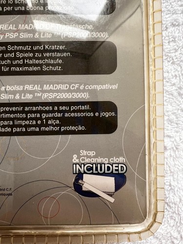 Officially Licensed REAL MADRID CF Carry Bag Sony PSP and PSP Slim & Lite NEW - Picture 6 of 10
