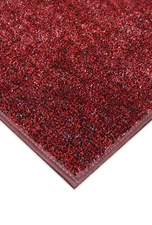 Koeckritz Economy Turf Rectangle Rug - Red & Black Outdoor Artificial Grass