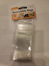 75 Small Resealable Storage Bags 1.75"x4"