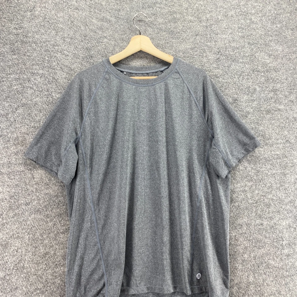 Camiseta Mondetta Hombre L Grande Gris Cuello Redondo Manga Corta Pullover Calce Regular Foto 3 de 4