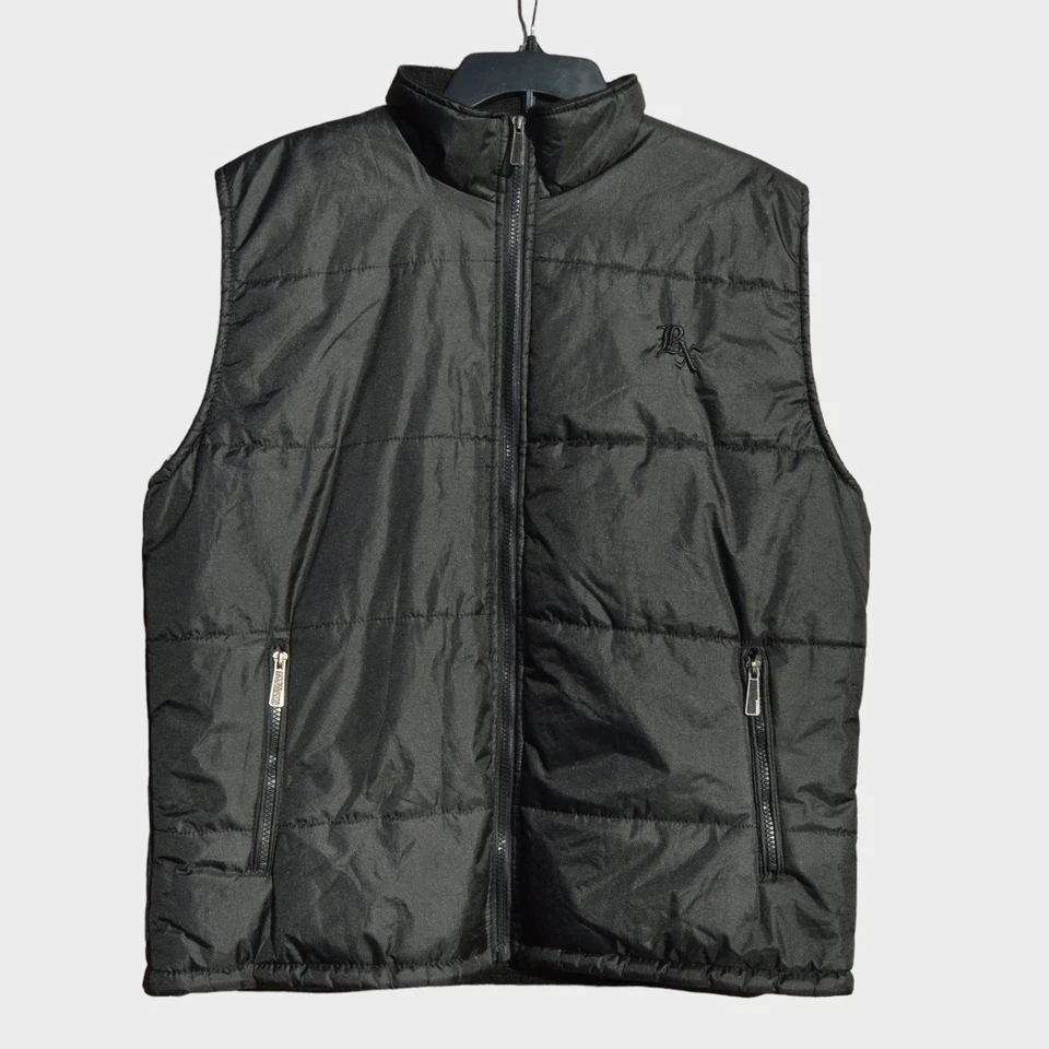 Brooklyn Xpress Black Men’s Sleeveless Puffer Vest Size Medium - Image 2 of 4