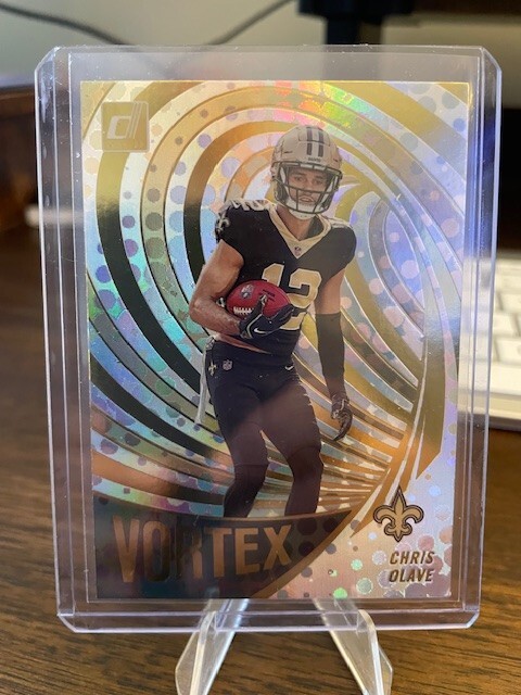 2022 Donruss Football #VTX-20 Chris Olave VORTEX RC - New OrleansSaints