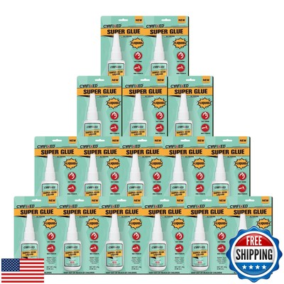 Super CA Glue Liquid Clear Quick Dry Cyanoacrylate Adhesive for Wood Plastic 