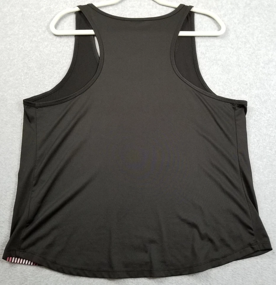 Camiseta sin mangas Bebe Sport Activewear para mujer extra grande XL negra sin mangas cuello redondo Foto 4 de 4