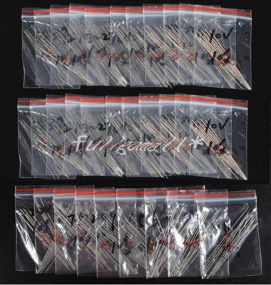 600Pcs Set Zener Diode Assorted kit Assortment 30 Values 1/2W 0.5W (2V   39V)
