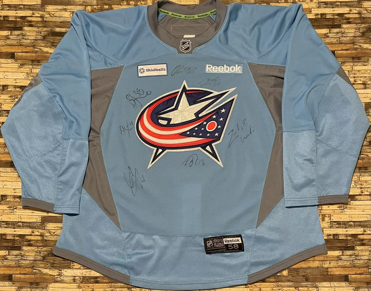 blue jackets practice jersey