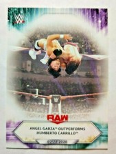 2021 Topps WWE #30 Angel Garza Outperforms Humberto Carrillo wrestling card