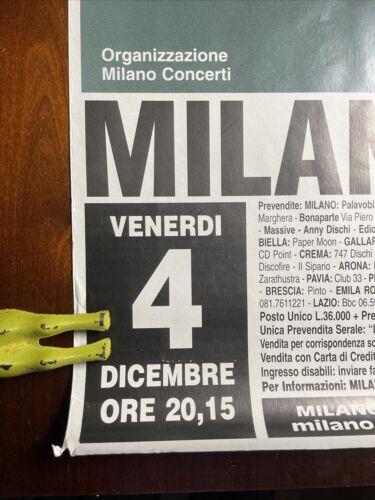Vintage Marilyn Manson Concert Poster Milan Italy 1998 Mechanical Animals Tour - Picture 2 of 9