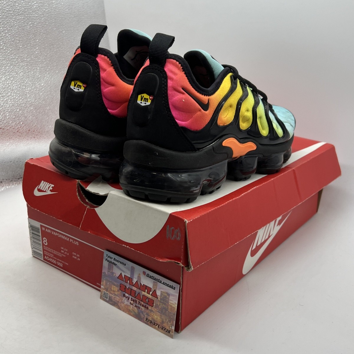 women's air vapormax plus tropical sunset