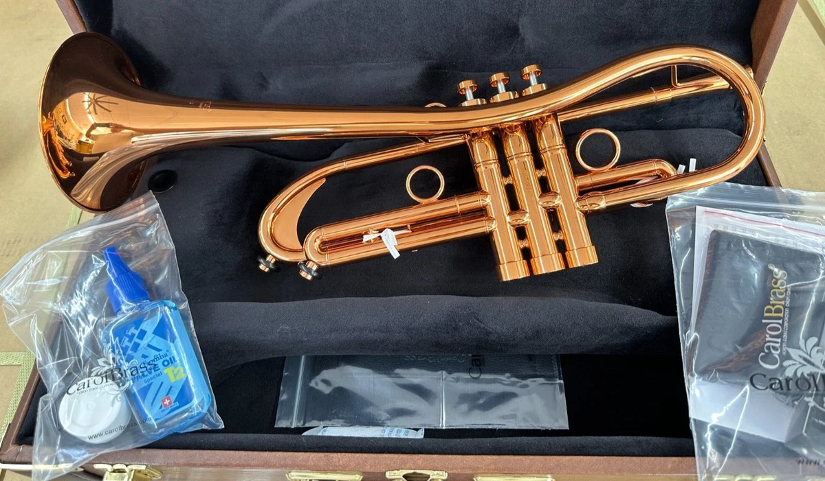 New Carol Brass CTR 5280L GLT Euro D Bb RR Copper Baro Model Trumpet II
