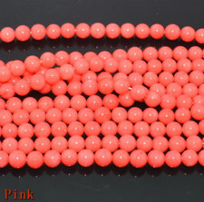 Hot 4mm Natural pink Coral Gemstone Loose Round Spacer Beads 15"