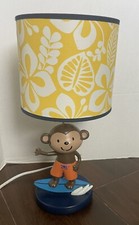 Carter's Kids Childs Laguna Collection Monkey Lamp and Shade - Surfing