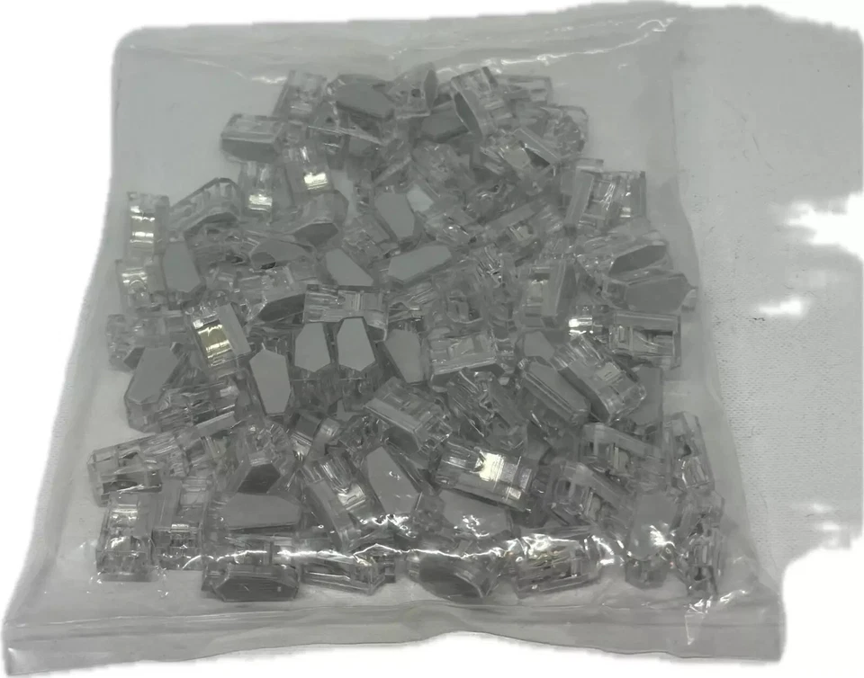 ETLIN-DANIELS PC252T 2 POLE PUSH IN WIRE CONNECTOR 12–22 AWG 600V CLEAR 100 PCS - Image 4 of 4