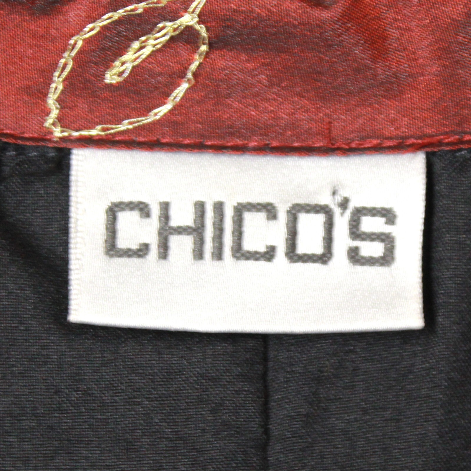 Vintage Chico’s Patchwork Brown Collared Shirt Bl… - image 9