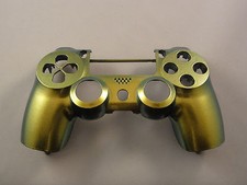 Gold  Green Chameleon Front Face Shell For PS4 Controller New For current gen