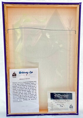 New Disney 2019 D23 Mistress All Evil Canvas Wrap Brittney Lee 18