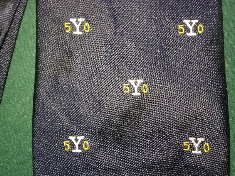 Vintage Yale University Class of 1950 Silk Necktie Tie by Wm Chelsea Ltd.  VGC