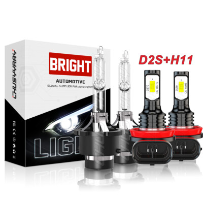 Fit Mazda 3 2004-2008 HID Headlight  High/Low Beam Fog Light Bulb Combo