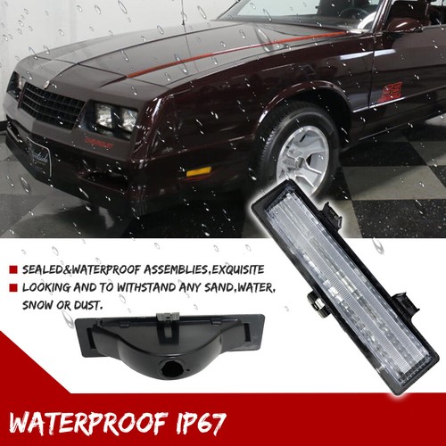 Clear Front Park and Turn Signal Lamp Cover Shell For 81-88 Chevy Monte Carlo SS - Foto 5 di 9