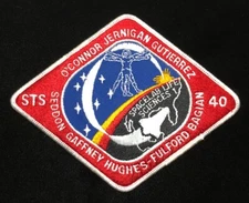 STS-40 SPACE SHUTTLE MISSION CREW DIAMOND STYLED PATCH 5 x 6.25