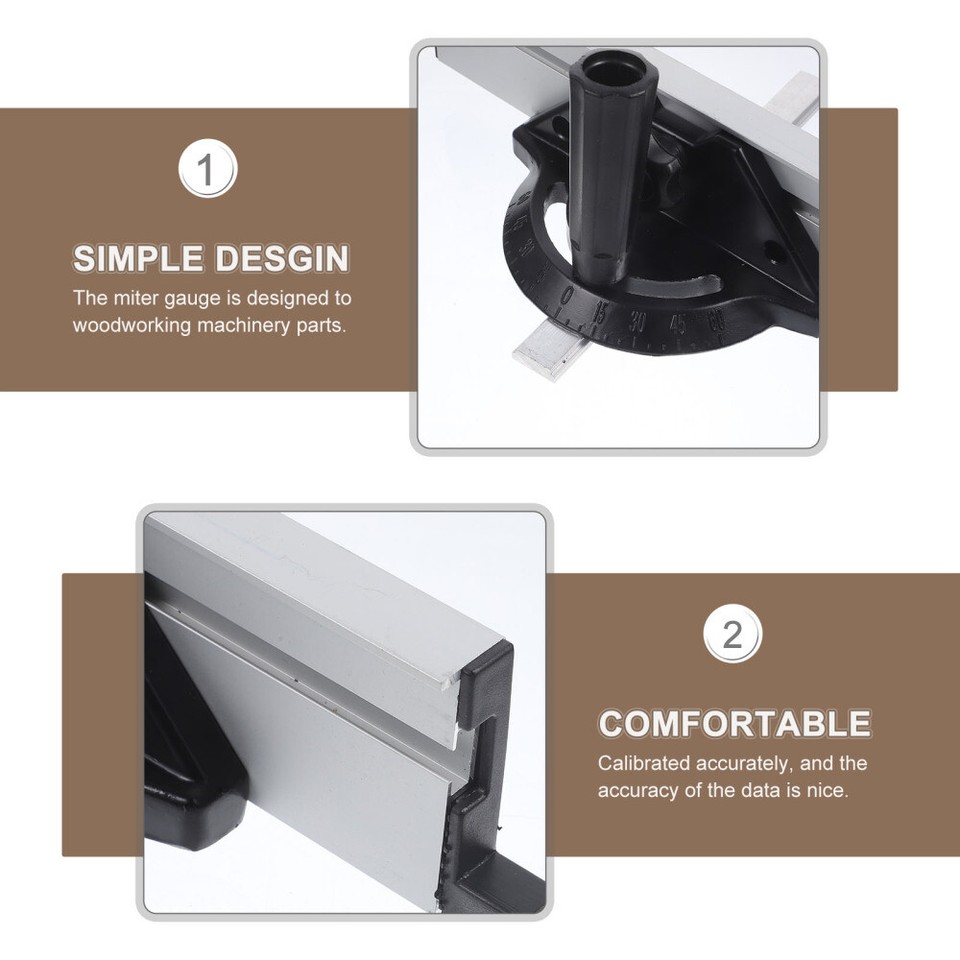 Miter Gauge Aluminum Alloy Table Saw Router Sawing Ruler Woodworking