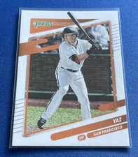 2021 Donruss #67 Mike Yastrzemski “Yaz” Nickname VAR San Francisco Giants