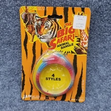 Vintage 1980s Toy Ja-Ru Big Safari Animal Bangle Bracelet Snake
