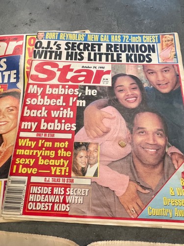O.J SIMPSON LOT OF ORIGINAL VINTAGE NEWSPAPER TABLOID TRIAL - Picture 7 of 9