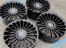 19 Bmw Alpina B7 Gloss Black Wheels Rims New Set 0 Down 750i 760i