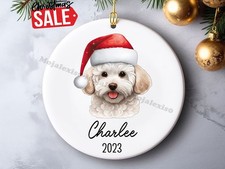 Personalized Bichon Frise Christmas Ornament , Custom Dog Keepsake, New Dog N...
