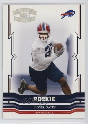 2005 Donruss Throwback Threads Silver Holofoil /99 Lionel Gates Rookie RC zg6