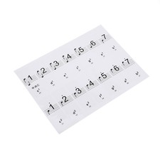 Removable 88 Keys Piano Electronic Keyboard Note White Keys Stickers