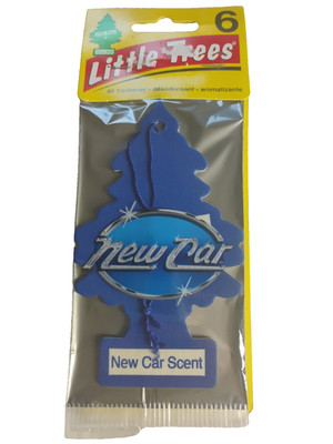 Little Trees Air Fresheners 5-Pack New Car Scent (1 Missing) Freshener
