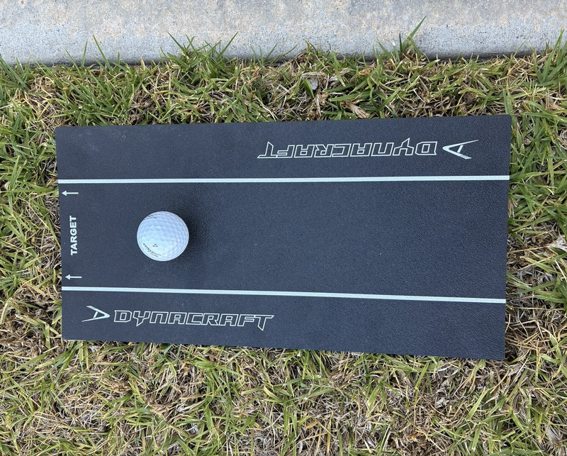 Dynacraft Putting Plane Golf Putting Alignment Target Line Aid, Portable Black