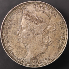 CANADÁ 1871 25 CENTAVOS | BU | RECIÉN SALIDO DE UNA COLECCIÓN BOSTON | LOTE CC-490
