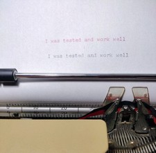 Smith Corona Typewriter Coronet 1960's Electric Tan Color Tested Working