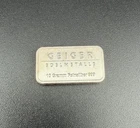 10 Gram Schloss Geiger Edelmetalle 999 Fine Silver Bar Vintage Toned Gramm