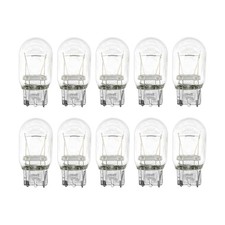 10PCS 7443 T20 12V W21/5W Glass Signal Replacement Bulbs, Clear  glass envel...