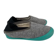 Mahabis Classic Gray Felt Shearling Detachable Slippers Womens Size 37 EU 6.5 US