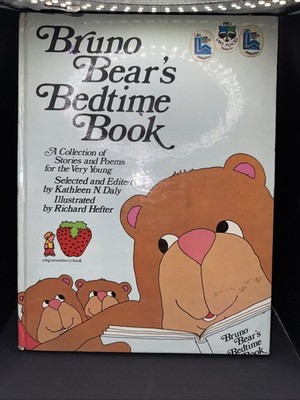 Bruno Bear's Bedtime Book 1976 Kathleen Daly Richard Hefter HB Children Book